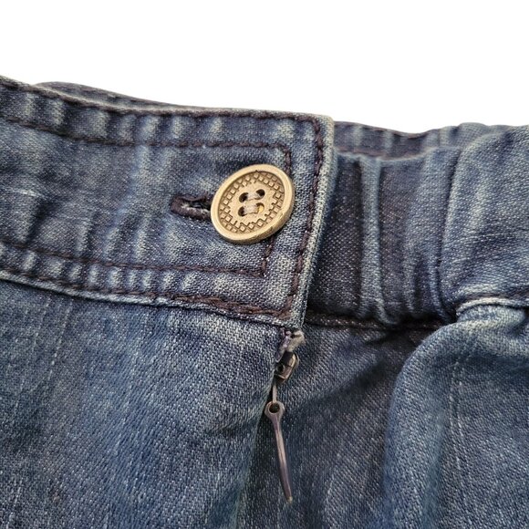 Southern Lady Denim A Line Skirt 20W Yellowstone Western Vintage - Picture 6 of 6